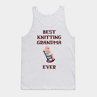 Best Knitting Grandma Ever Tank Top